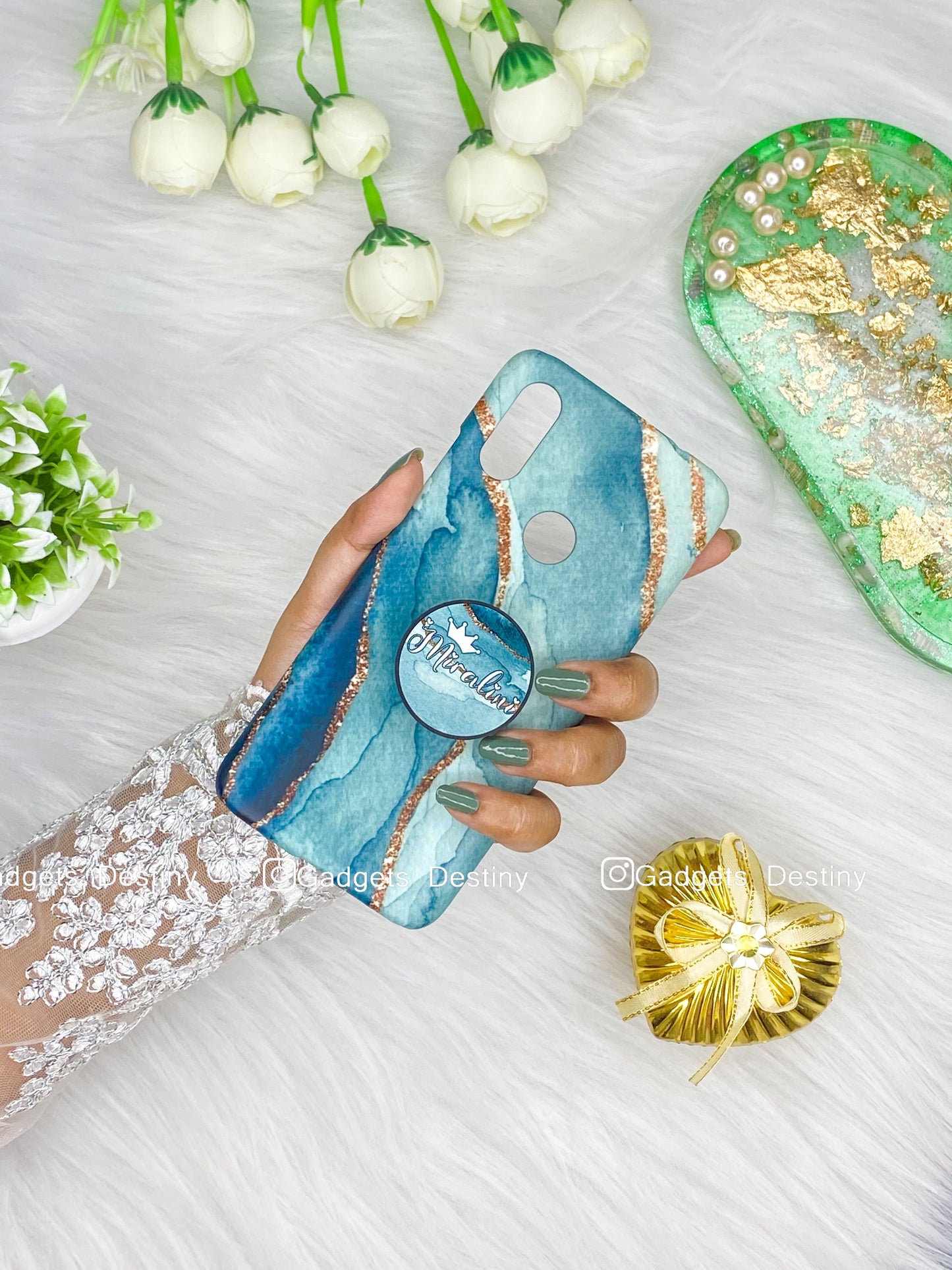 Marble Gripper Phone Case