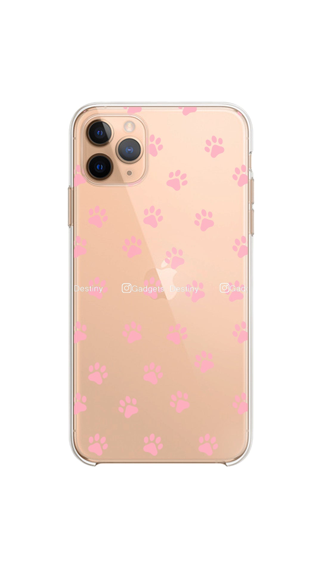 Pink paw print case