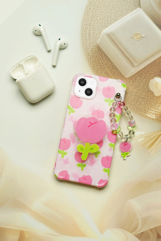 Tulip Floral Gripper Charm Phone Case
