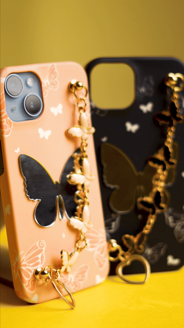 Butterfly bracelet phone case