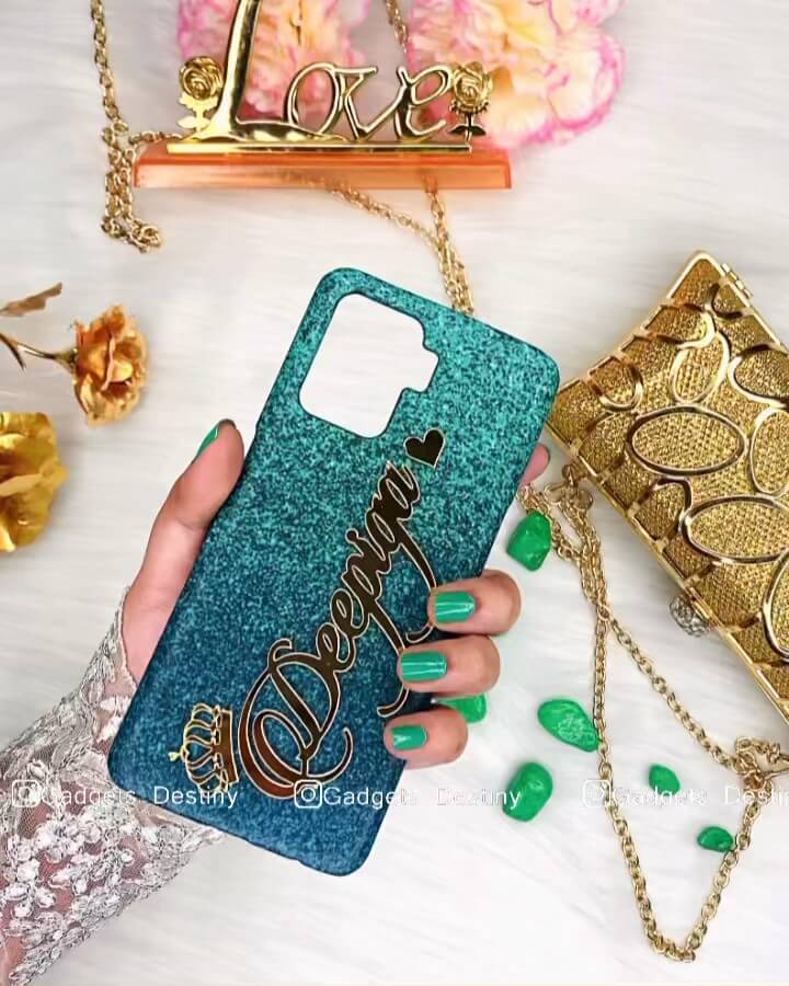 Green sparkle 4d case / 4D case