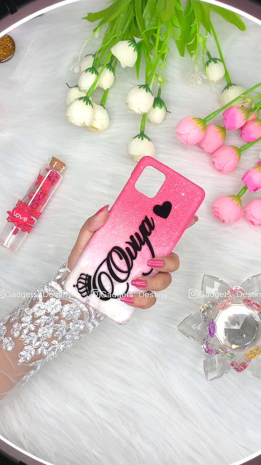 Pink Marble 4d name case