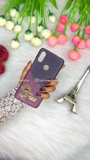 Elegant purple 4d name case