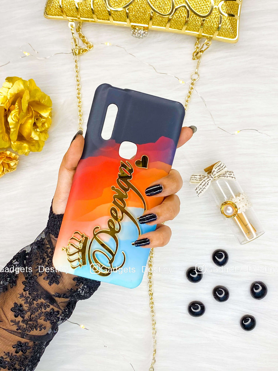 Colorful wave pattern 4d case