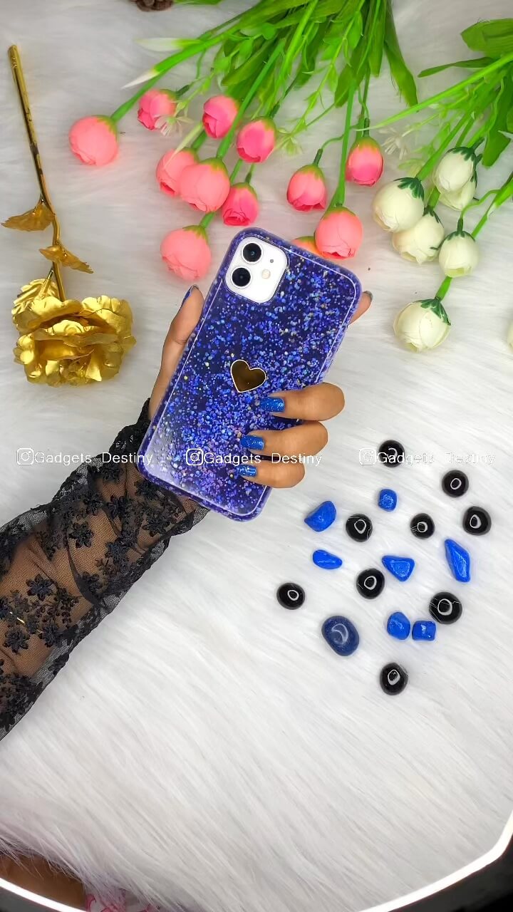 Golden 4d heart case