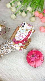 Pink Marble Bracelet Phone case