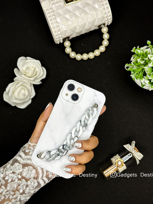 White Marble Bracelet Phone Case