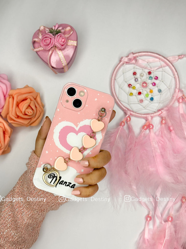 Peach Heart Bracelet Phone Case