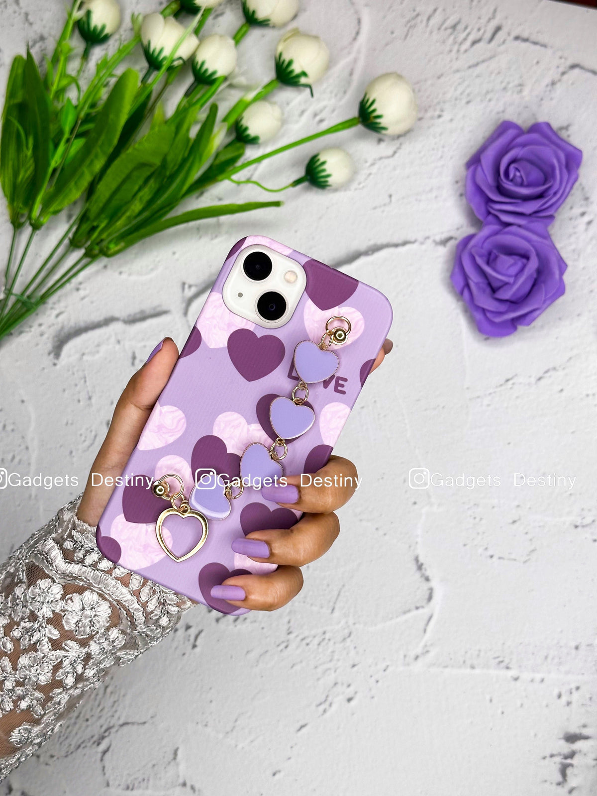 Love Heart Bracelet Phone Case