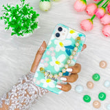 Green Floral Pearl Bracelet Phone Case