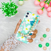 Green Floral Pearl Bracelet Phone Case
