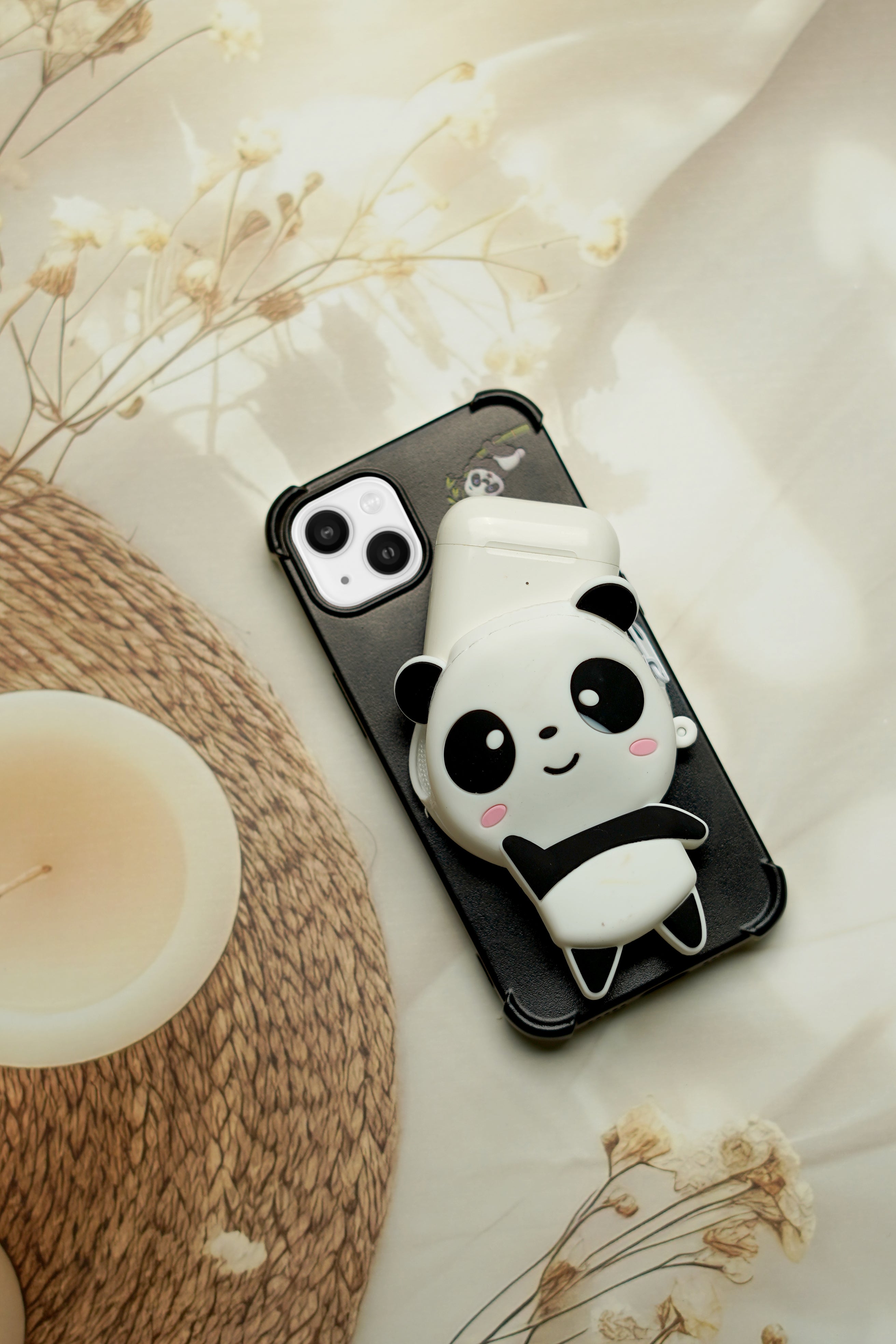 Panda Zipper Wallet Case