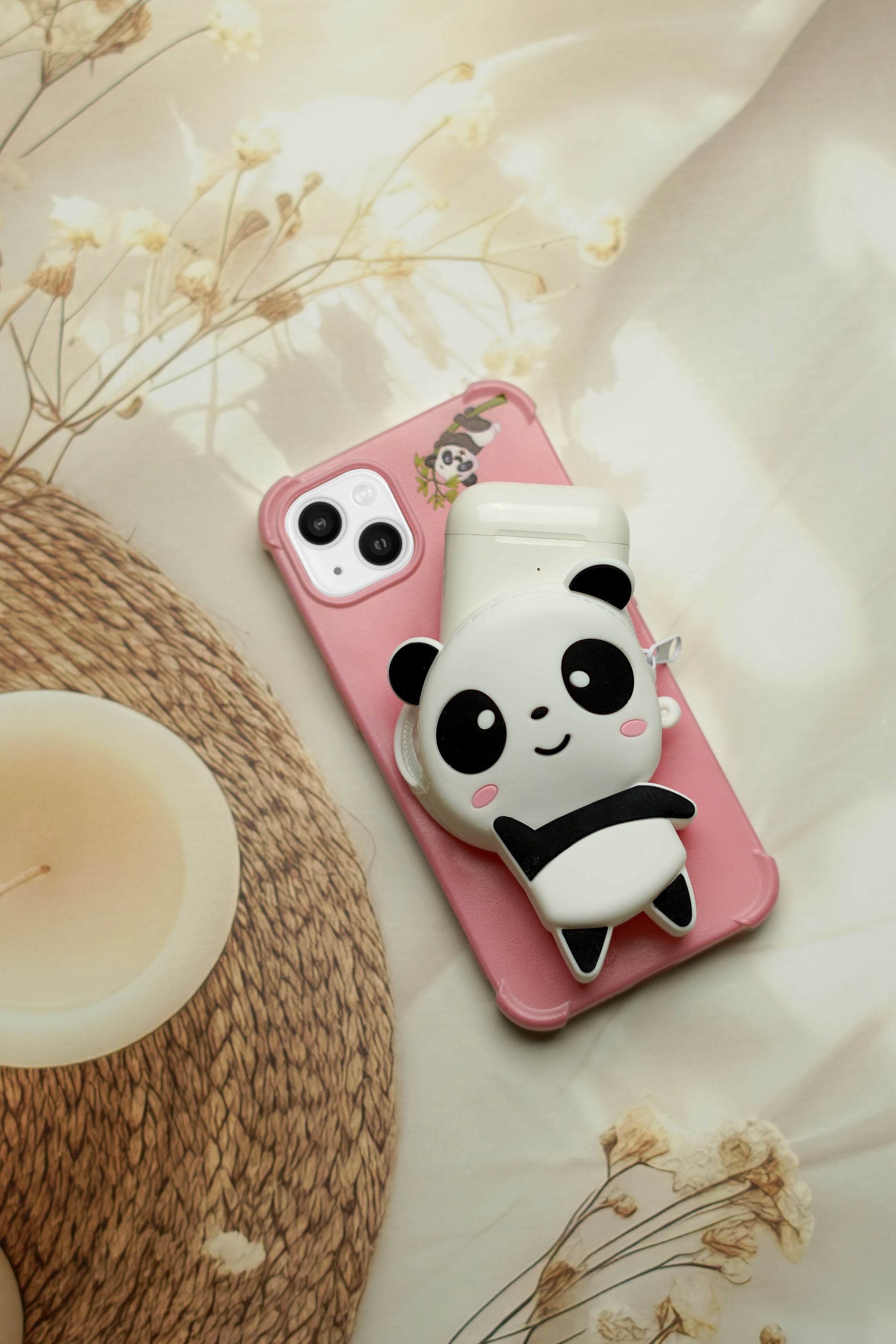 Panda Zipper Wallet Case