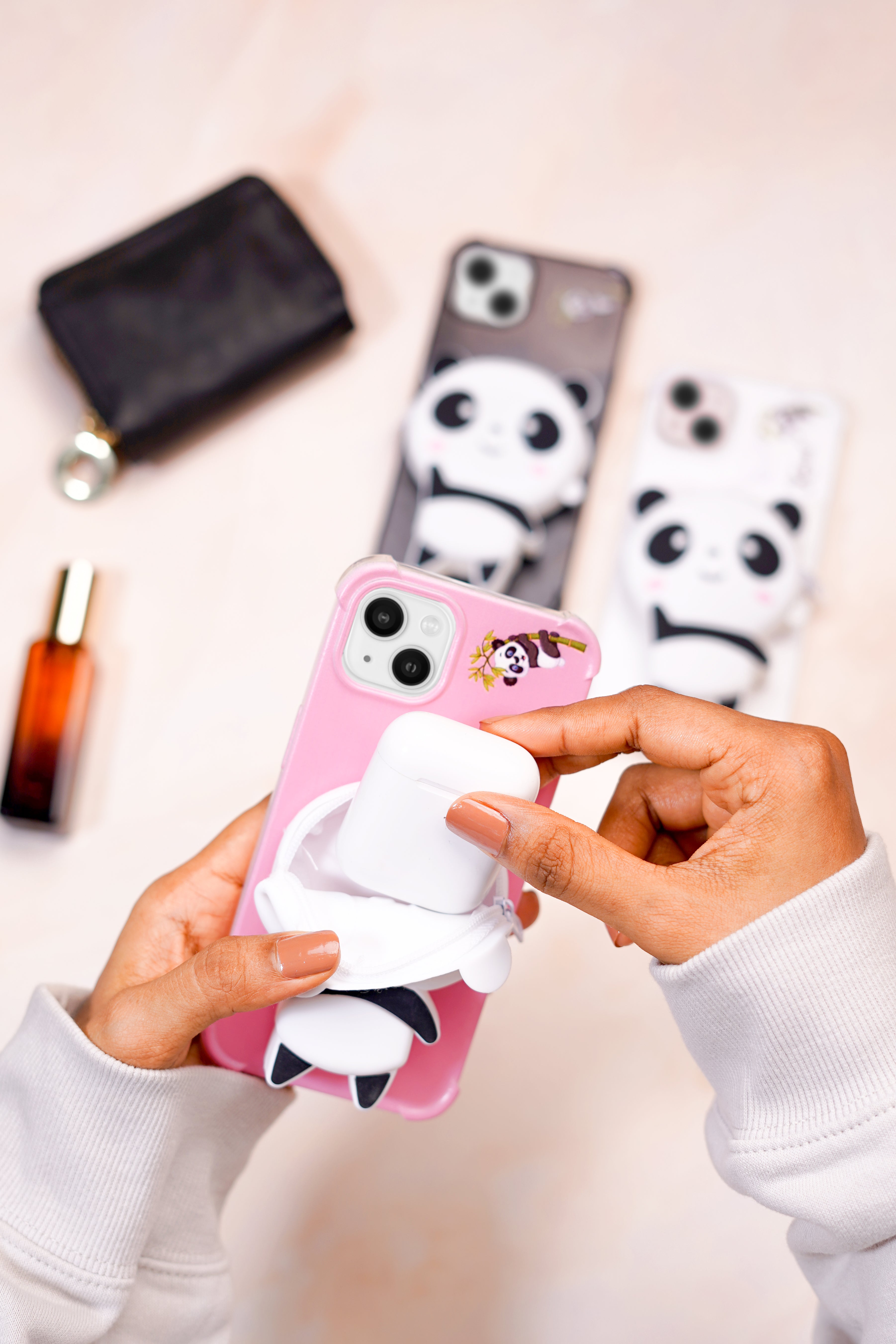 Panda Zipper Wallet Case