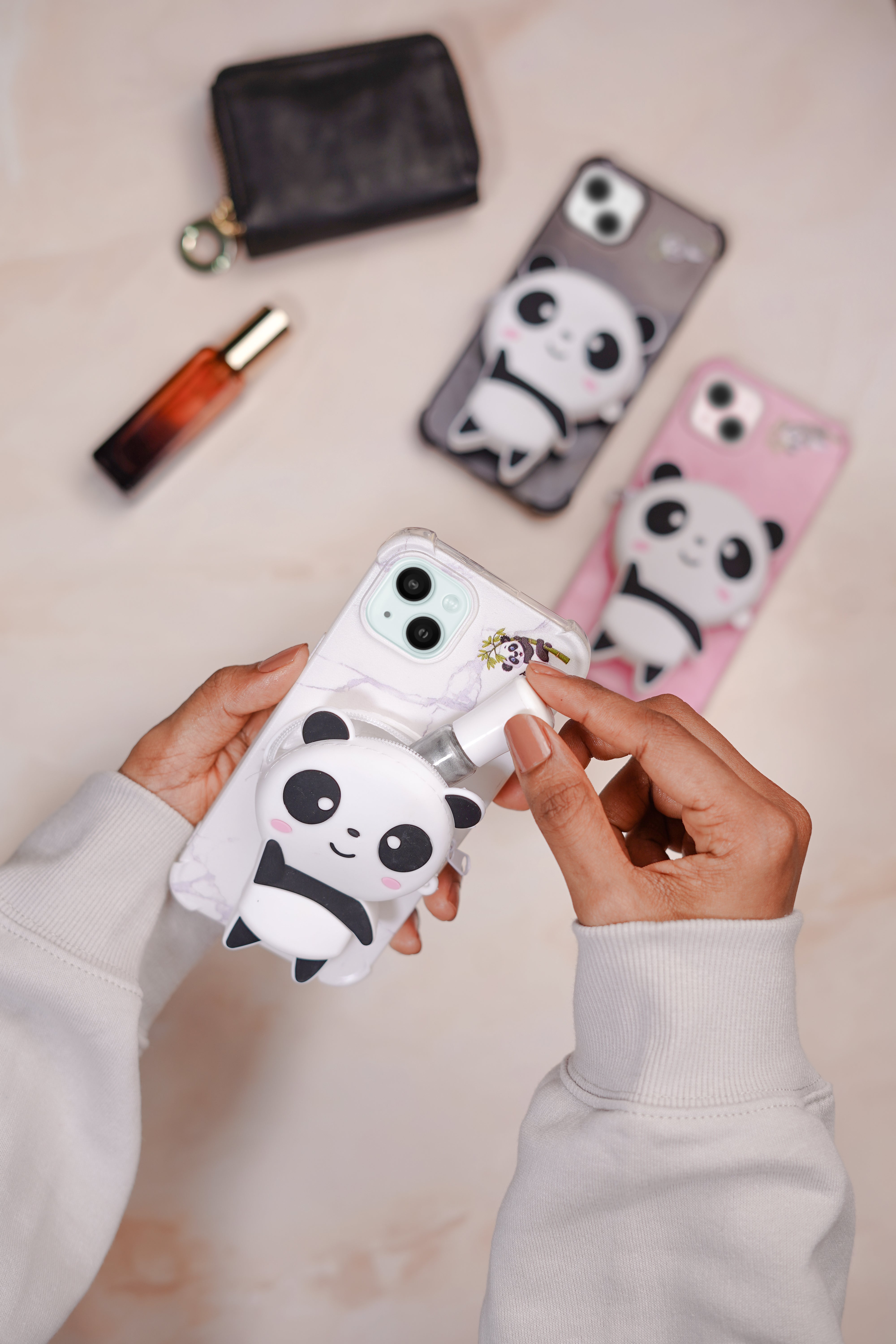 Panda Zipper Wallet Case