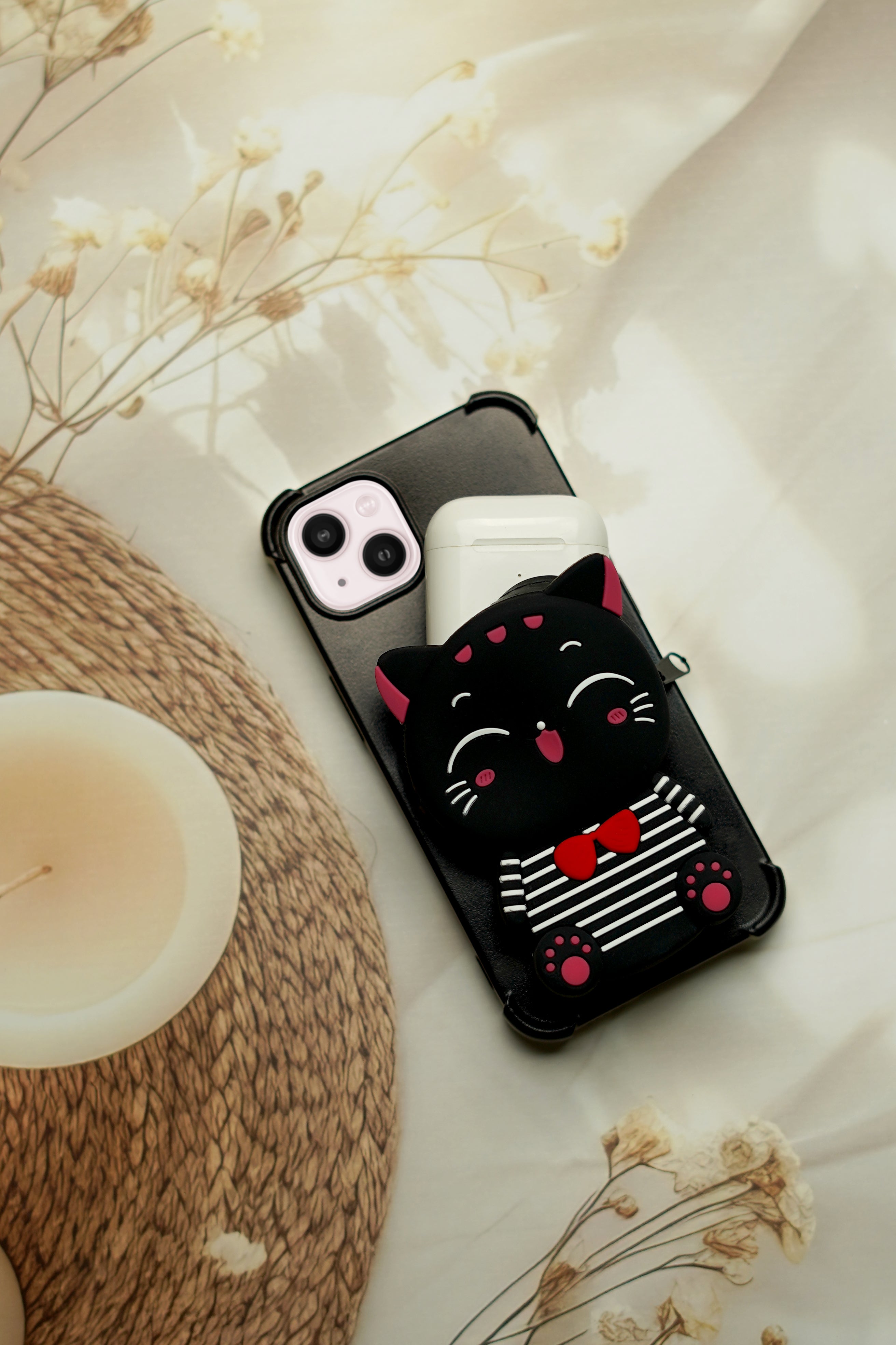 Pink Kitty-Zipper Wallet case