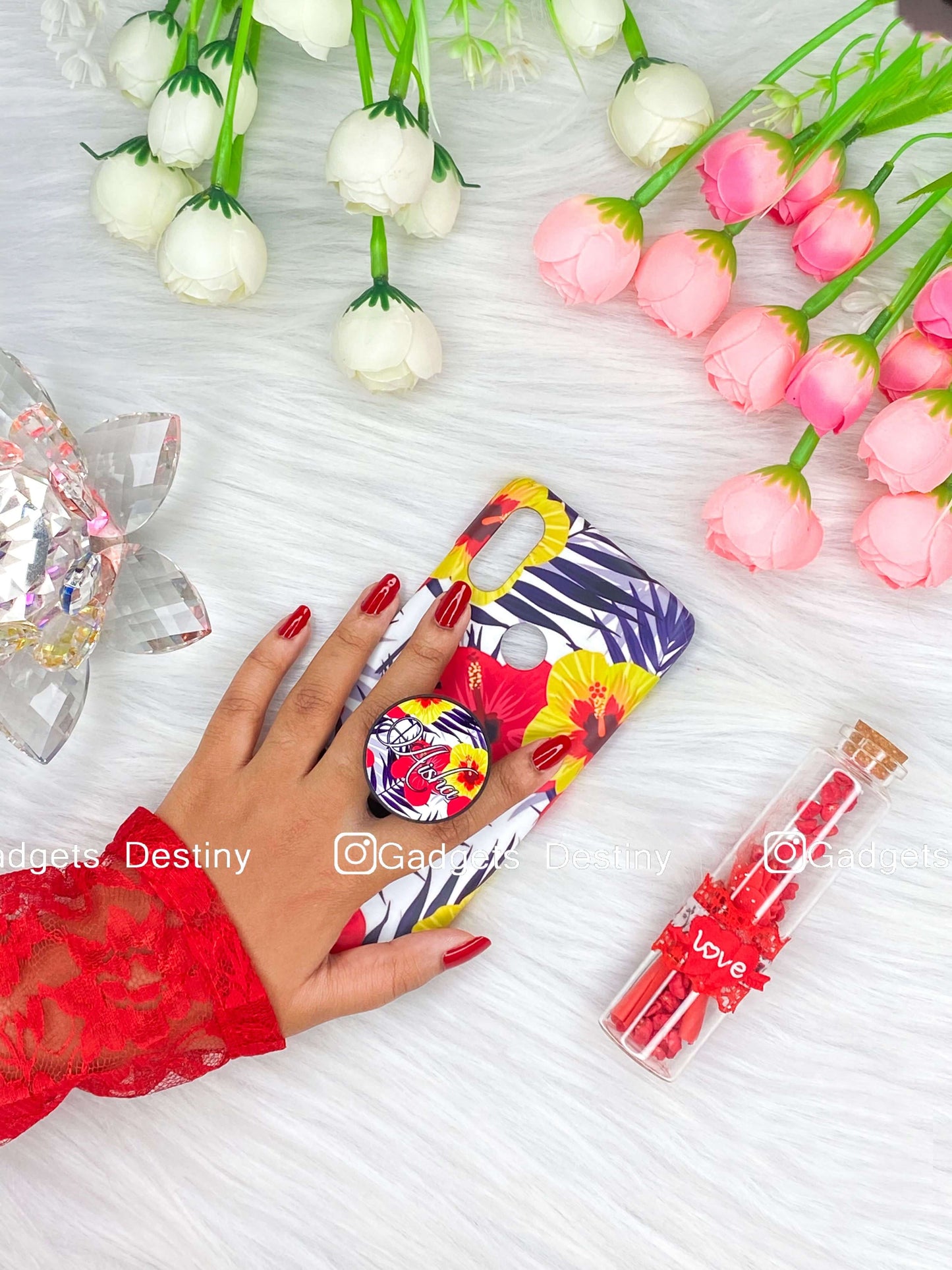 Bright floral Gripper Phone case