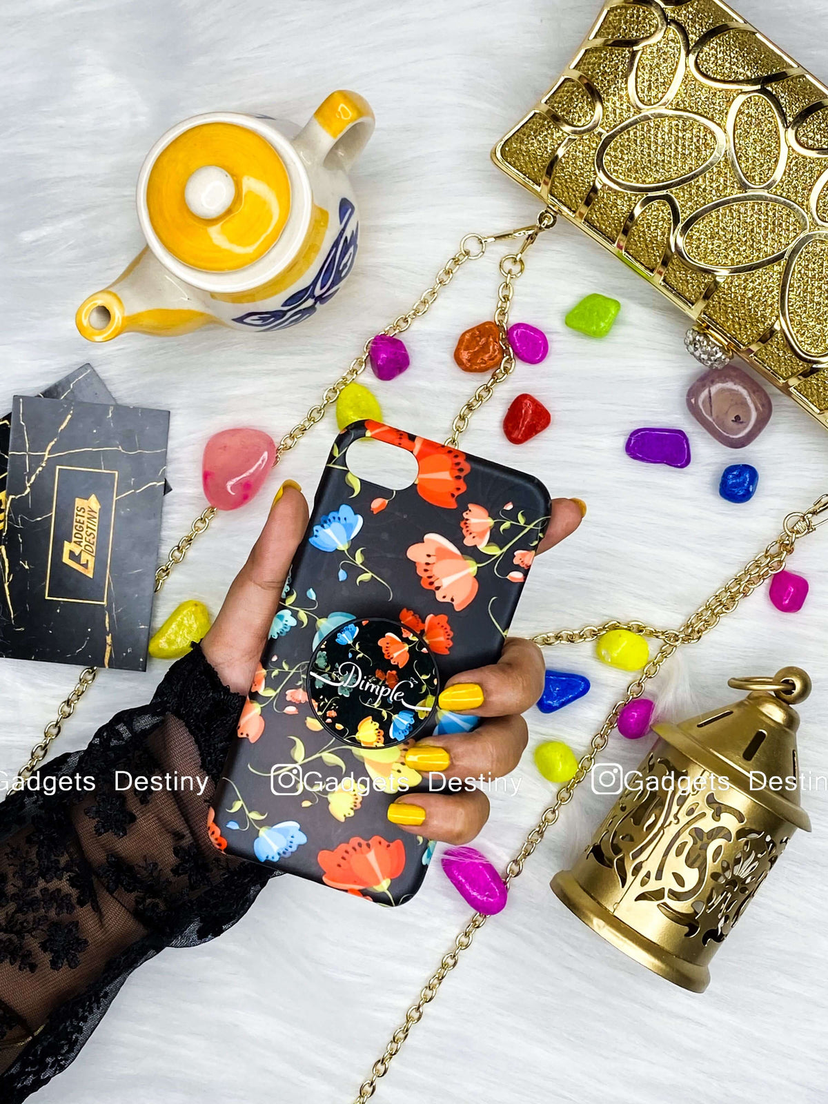 Abstract Floral Gripper Phone Case