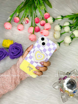 Geometric design – heart Gripper Phone case
