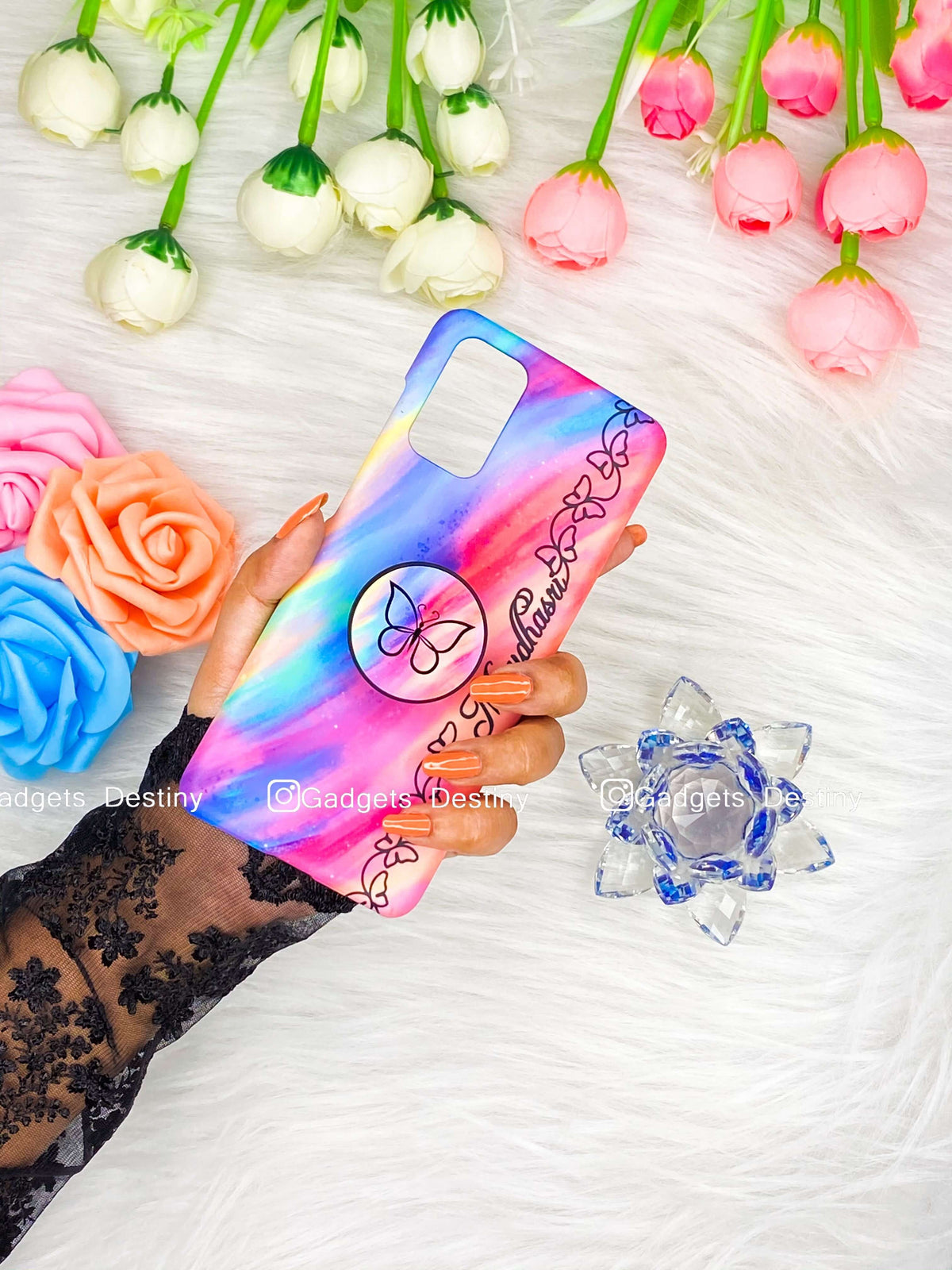 Liquid pattern Gripper Phone case