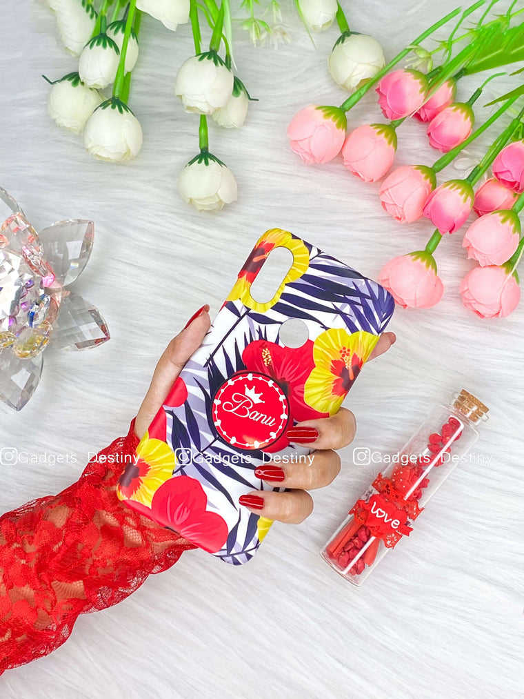 Bright Floral Pink Gripper Phone Case