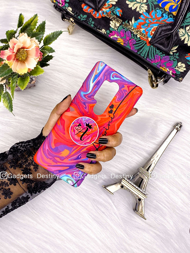 Flourescent liquid pattern case