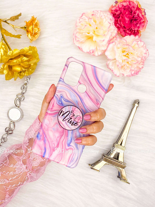 Pink Fluid Pattern Gripper Phone Case