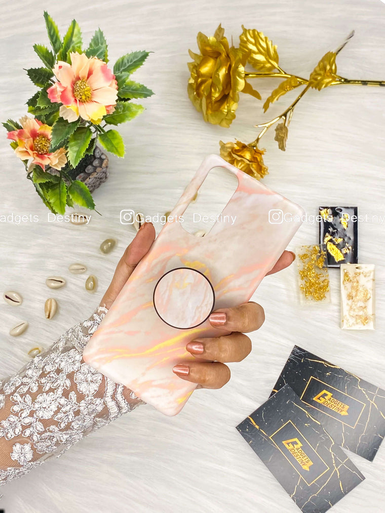 Hologram pattern printed marble case
