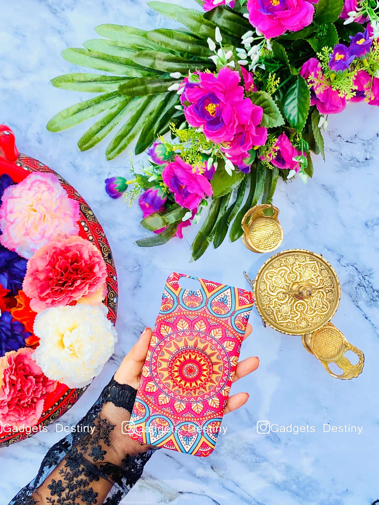 Vibrant mandala case