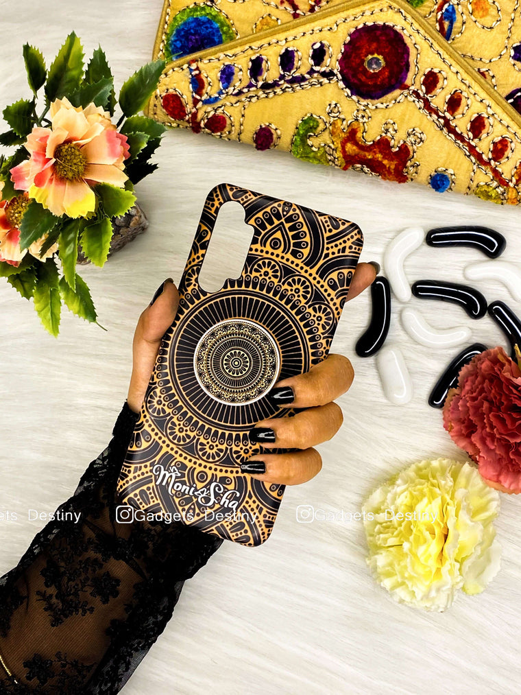 Black mandala case