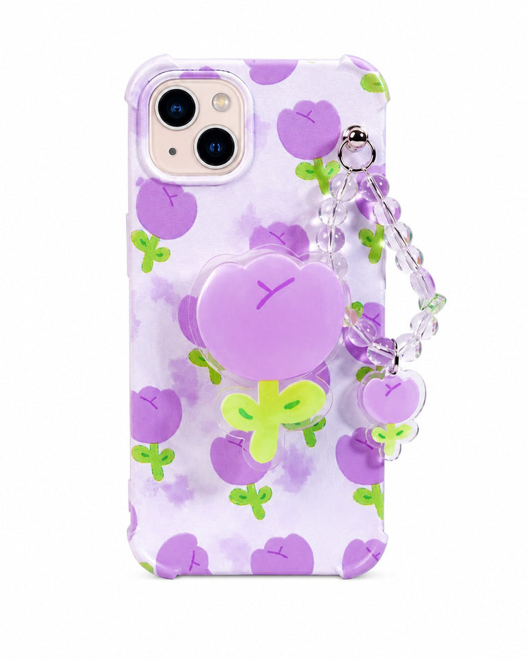 Tulip Floral Gripper Charm Phone Case