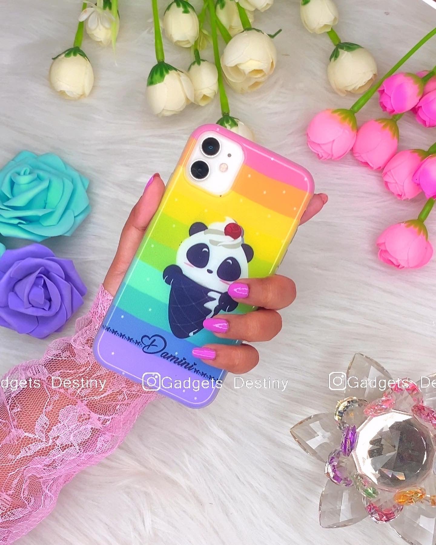 Rainbow 🌈 Ice cream 🍦 Panda 🐼 Designer case