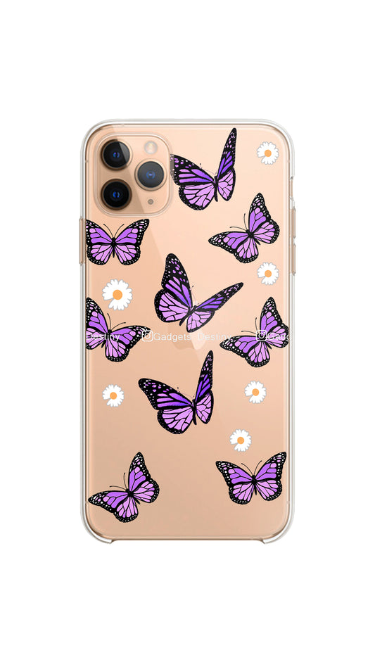 Butterfly transparent -Clear silicon phone case