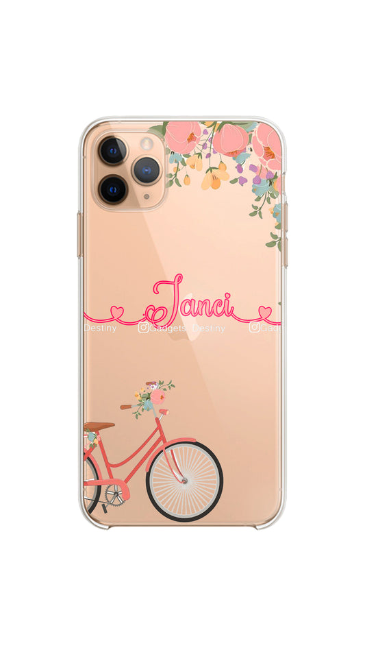 Fashion vibes/Clear silicon phone case
