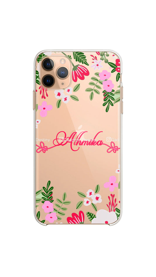 Vivid floral case/Clear silicon phone case