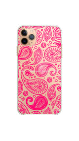 Ethnic mandala case/Clear silicon phone case