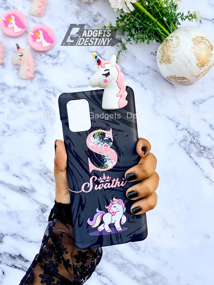 Liquid Pattern Unicorn Name Case