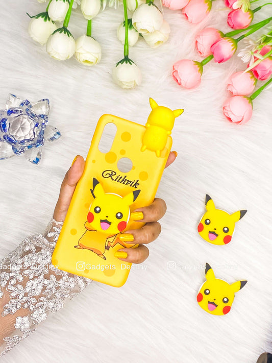 Delighted pikachu phone case