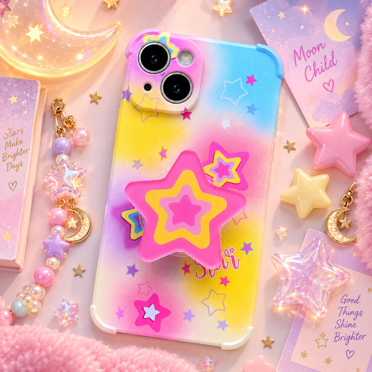 Pastel Star Gripper Phone case