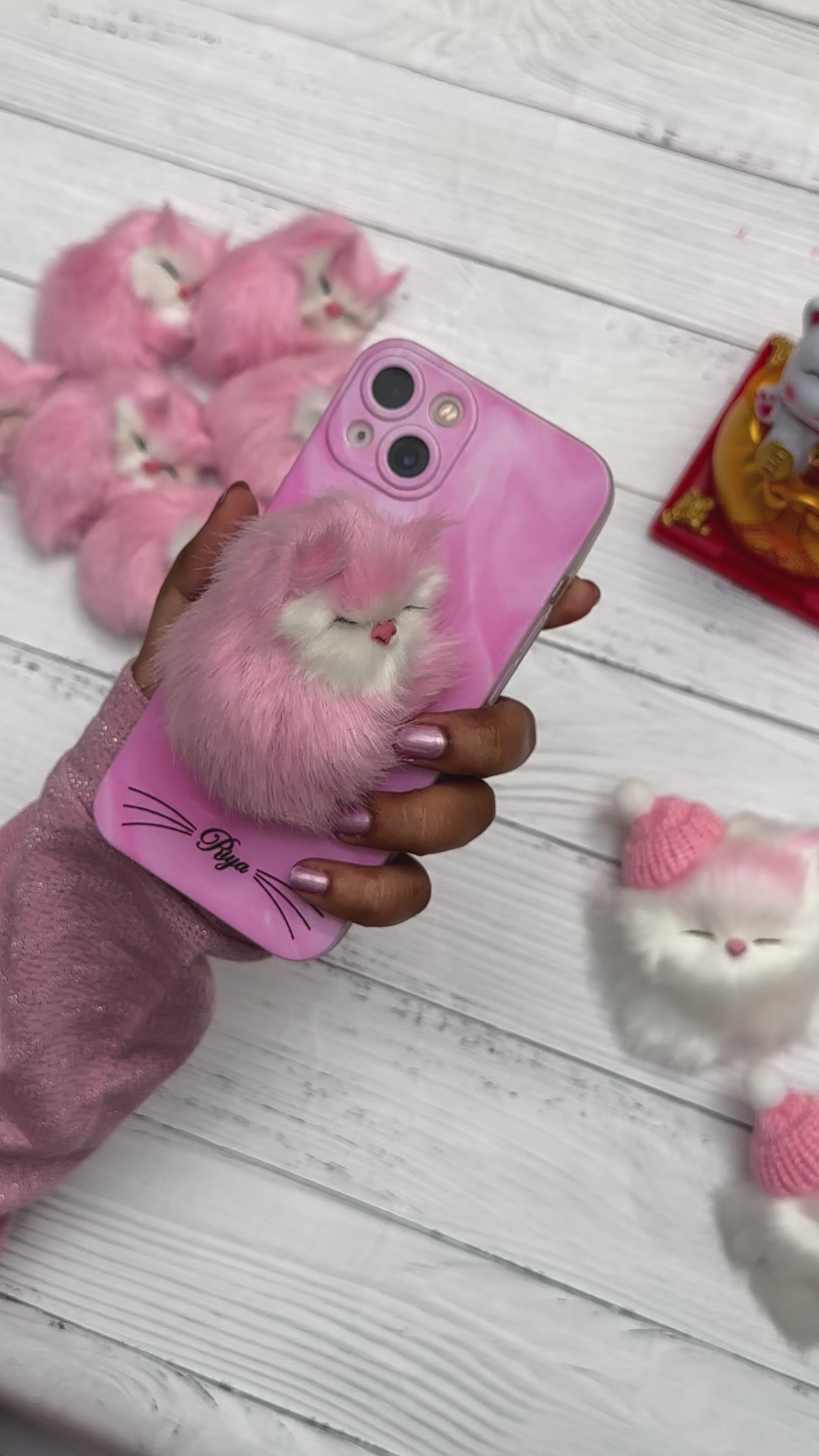 Fur Sleeping Cat Popgrip Case