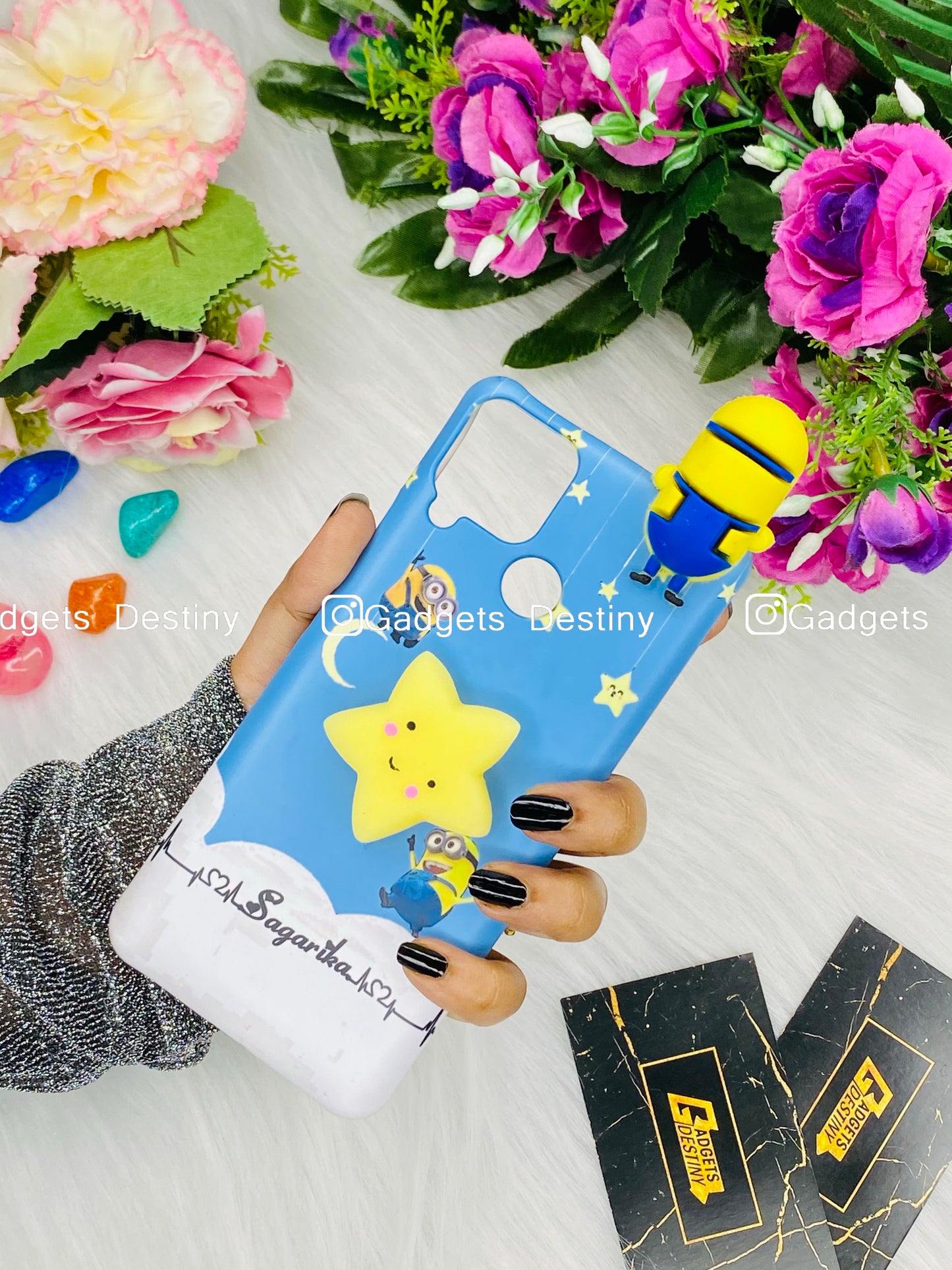 Blue minion Star Squishy case