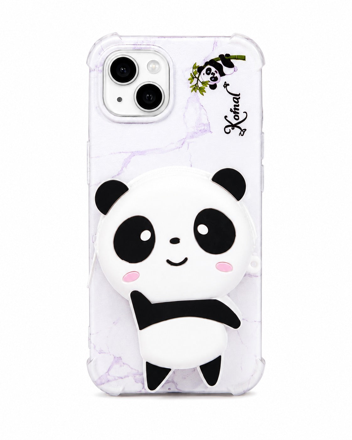 Panda Zipper Wallet Case