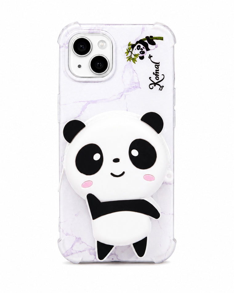 Panda Zipper Wallet Case